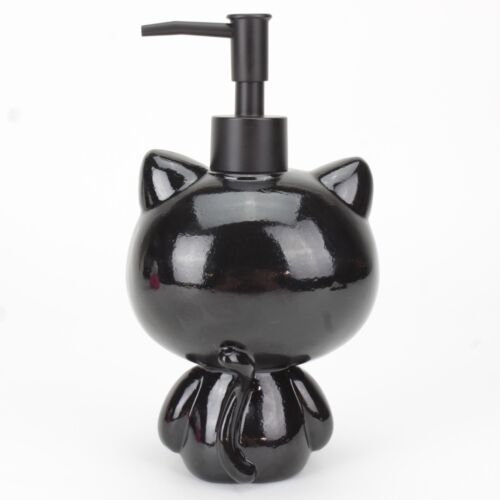 Hello Kitty Soap Dispenser Halloween Pumpkin, Black Cat Ceramic 2PK - Picture 5 of 15