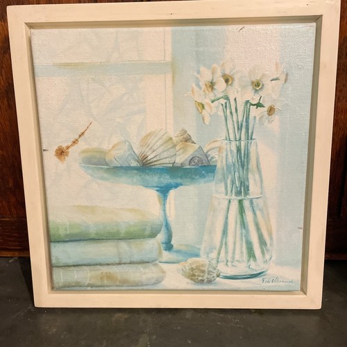 Fabrice De Villeneuve Original Canvas Oil Painting Signed Summer Delight Themed