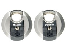 Master Lock - Excell Stainless Steel Discus 70mm Padlock Keyed Alike x 2