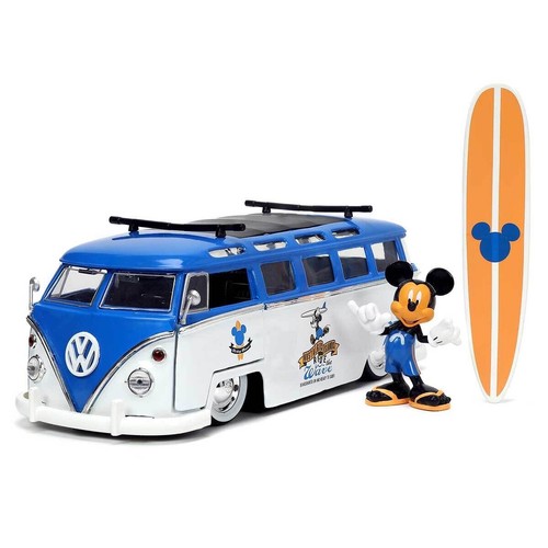 JADA 1:24 Mickey Mouse VW VOLKSWAGEN T1 BUS Hollywood Rides Diecast 2022 New - Picture 3 of 3