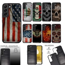 Case For Samsung Galaxy S22 EMBOSSED DUO SET1 Dual Layer Cover