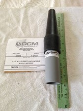 DCM CLEAN-AIR VACUUM CLEANER NOZZLE 1 1/2" X 9" RUBBER VACU-NOZZLE, 00316