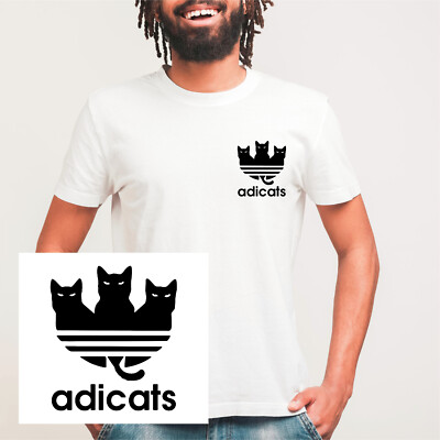 Adicats T Shirt Novelty Black Cat Beautiful Dress Up Gift Unisex Left