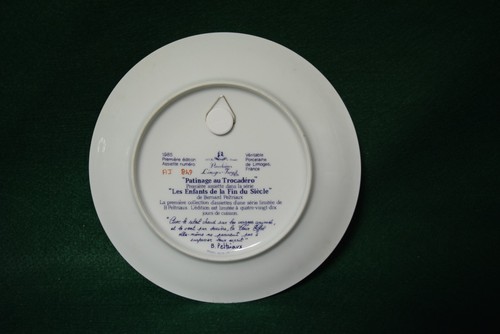 4 Limoges Turgot Collector Plates - Patinage au Trocadero, L'Arc - Picture 5 of 9