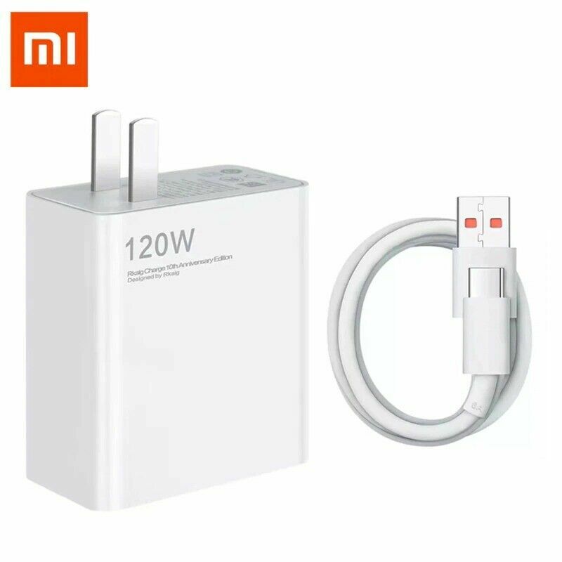 Xiaomi 120W Quick Charge USB Wall Charger For Xiaomi Mi 10