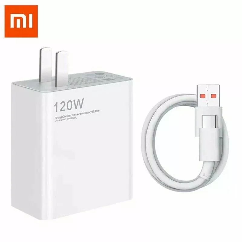 Original Chargeur Xiaomi MDY-13-EE 120W Blanc Pour Xiaomi MI 10, 11, 12  Ultra, Black Shark 4, 4 Pro, 5, 5 Pro, Xiaomi Mix 4, Xiaomi 11T Pro, 12  Pro, 13 Pro, Xiaomi Redmi Note 11 Pro+ 5G, Poco F4 GT