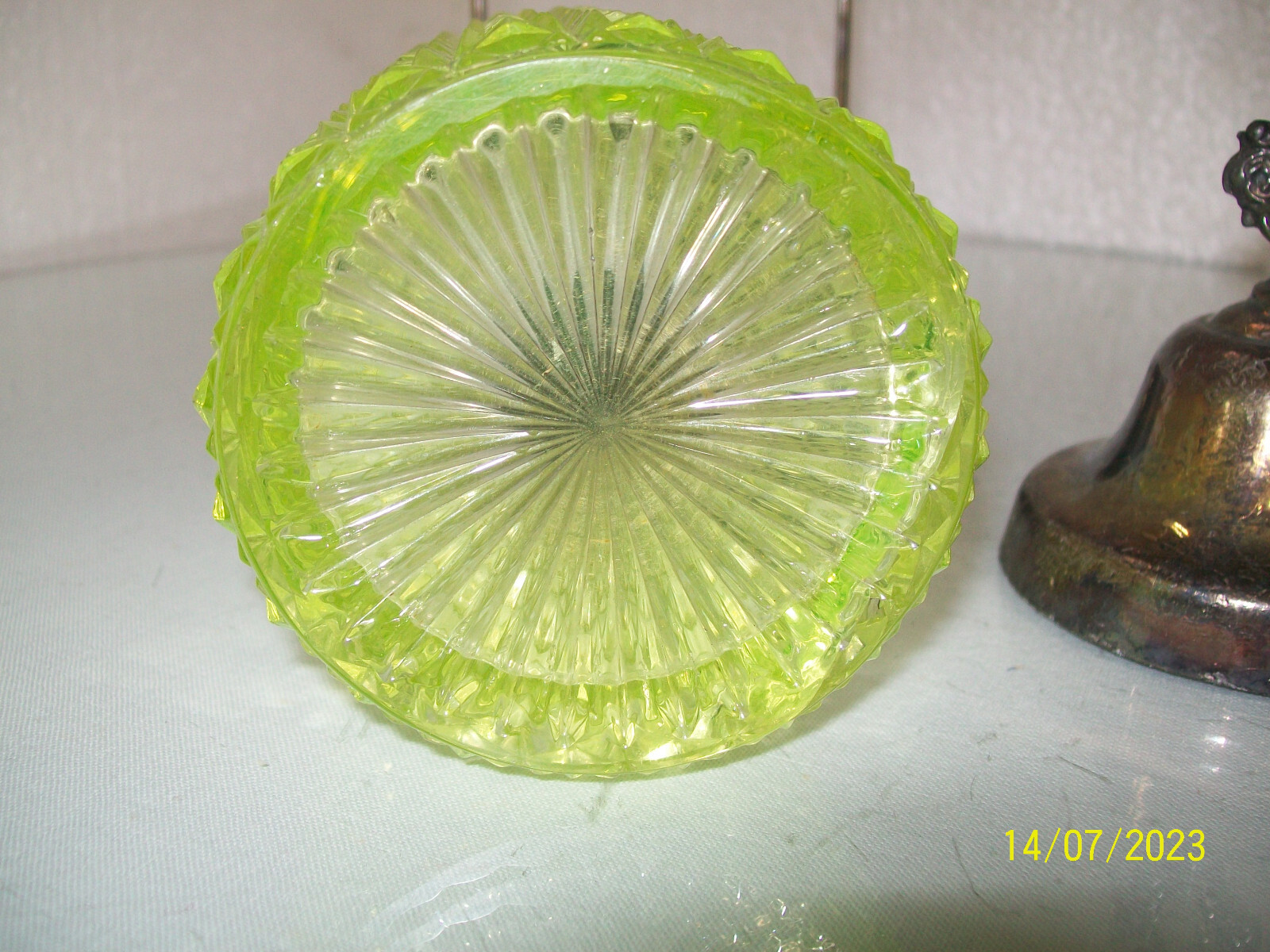 Vaseline Glass Pickle Caster eBay