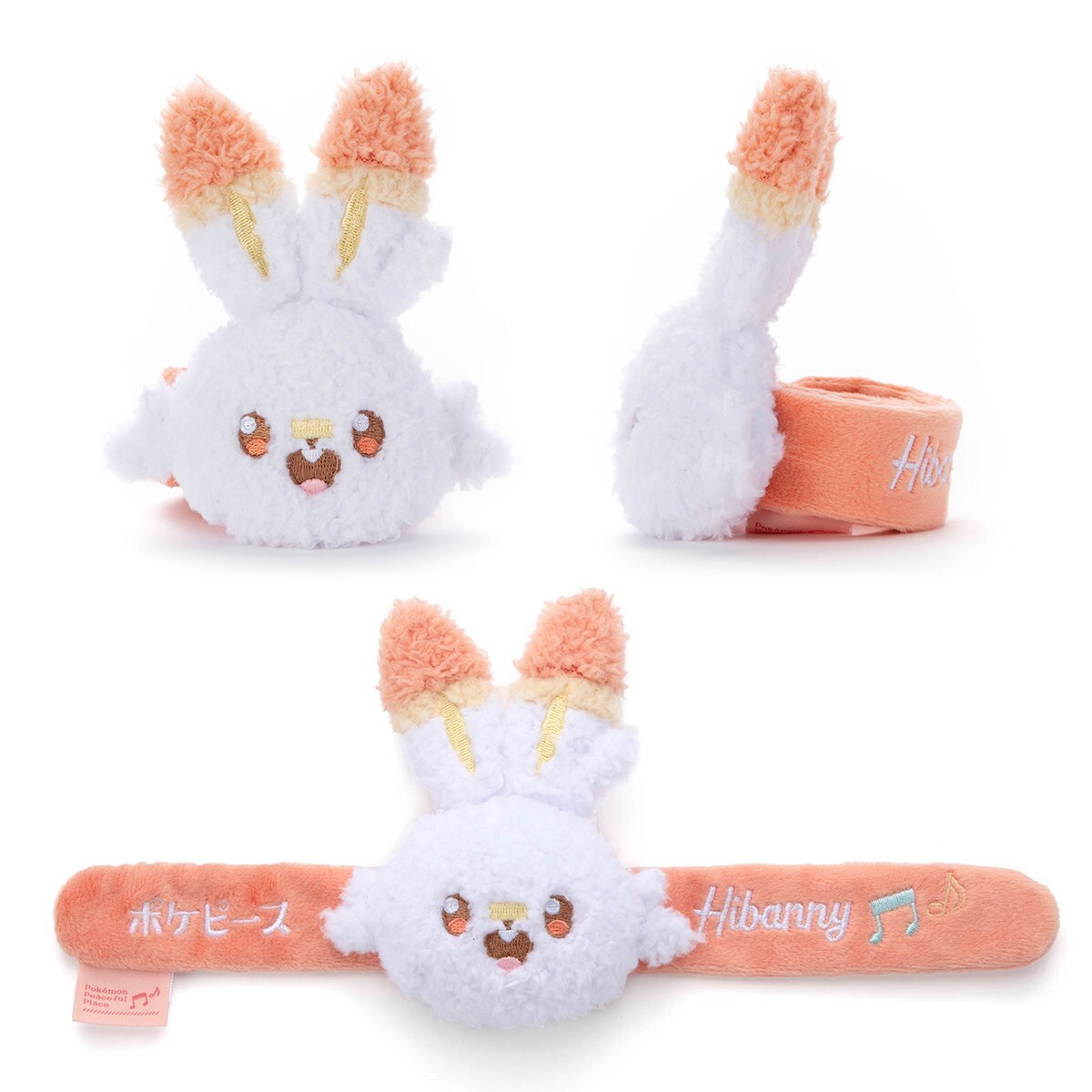 Покемон Pokepiece Мирная мягкая игрушка с заплатками плюшевый браслет Scorbunny