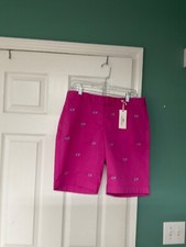 Women's Vineyard Vines Pink Whale Bermuda Shorts Size 6 CON85 