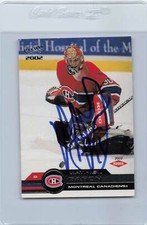 2001/02 Pacific #206 Mathieu Garon Canadiens Signed Auto *G1110