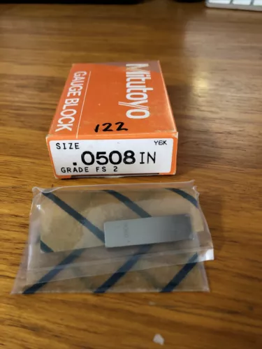 New Mitutoyo .0508 Inch Steel Gauge Block,    Grade FS 2