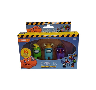 Among Us Series 2 Action  Crewmate Figures 3 pack Lot B