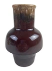 Hull USA Pottery Crestone Brown Drip Carafe 6” No Lid Vintage