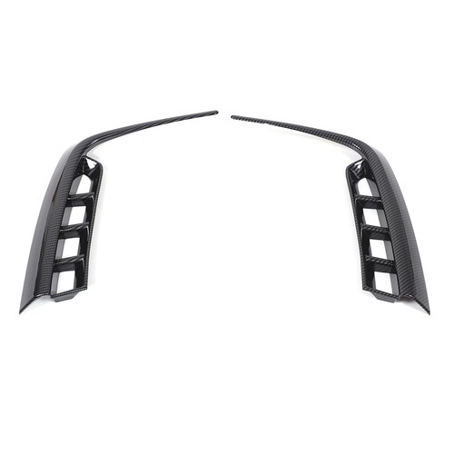 ABS Carbon Fiber Front Side End Grille Trim Cover Fits Honda Pilot 2023-2025 - Picture 3 of 8