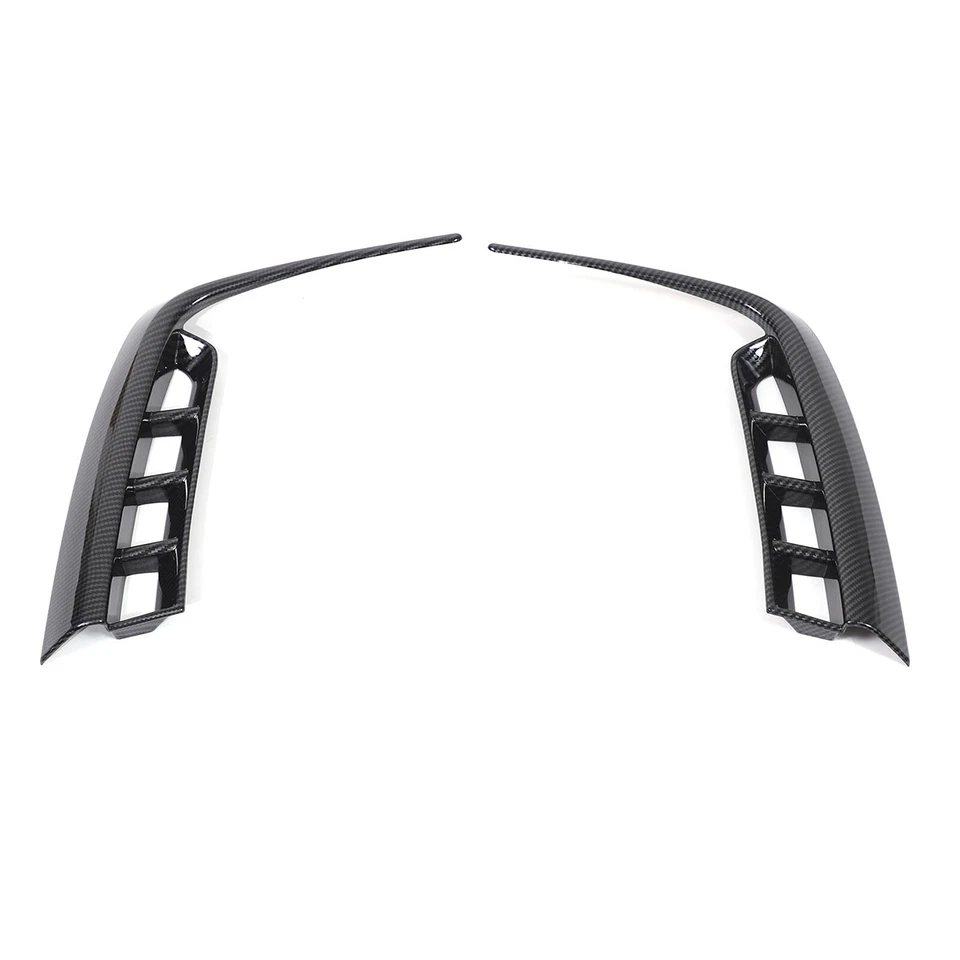 Cubierta de moldura de rejilla frontal de fibra de carbono ABS para Honda Pilot 2023-2025 Foto 3 de 4