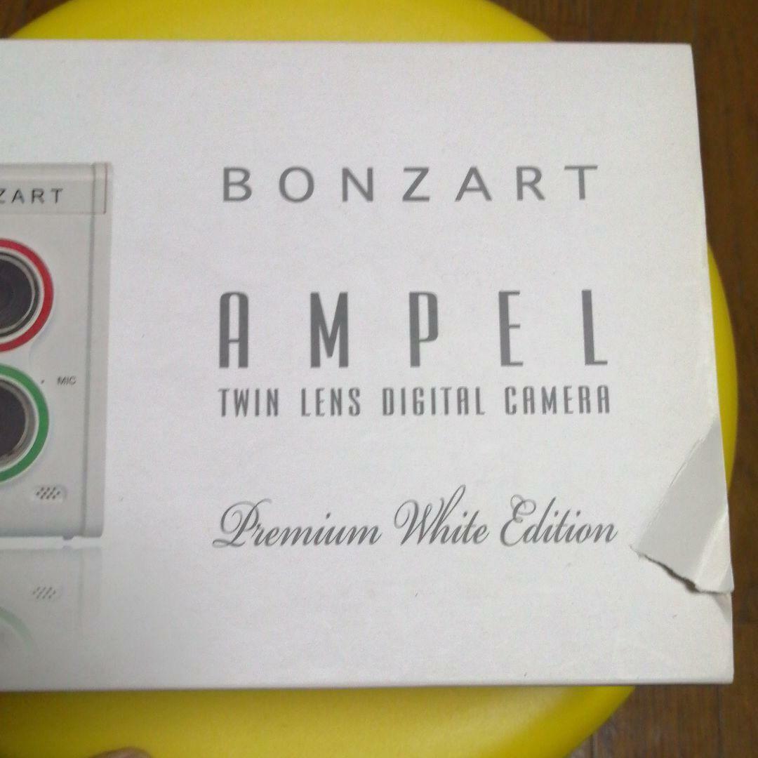 BONZART AMPEL Twin Lens Digital Camera Premium White Edition JAPAN USED