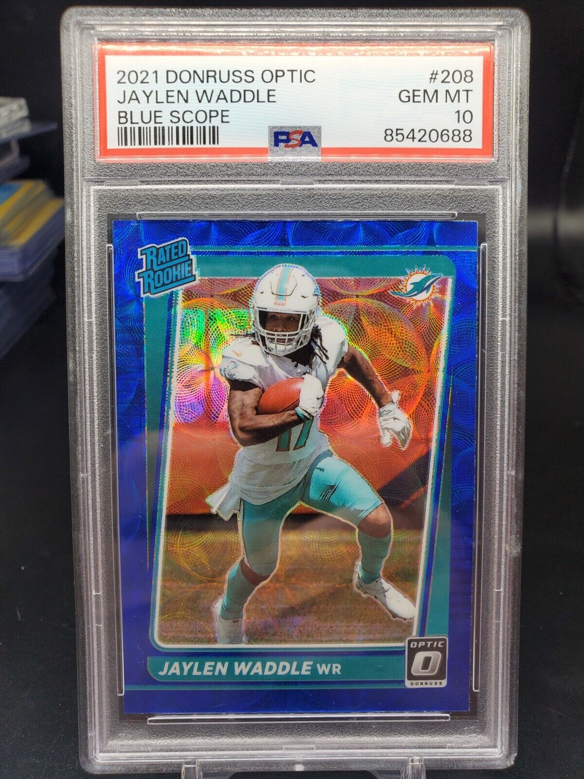 Jaylen Waddle 2021 Optic #208 Blue Scope Price Guide Jaylen Waddle 2021 Optic #208 Blue Scope Price Guide