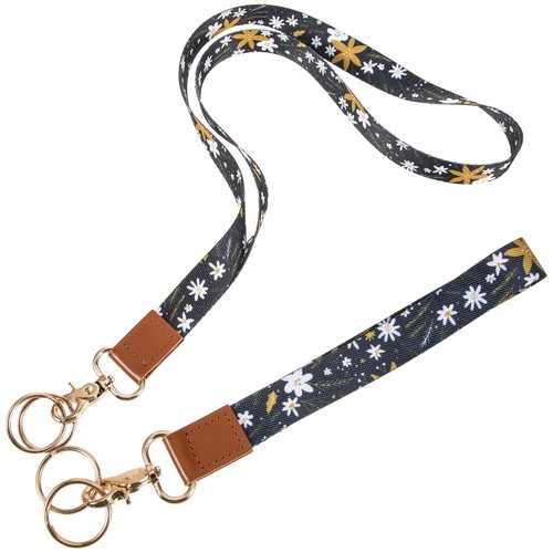 1 Set Women Outdoor Badge Holder Lanyard Wrist Lanyard Wristlet Lanyard