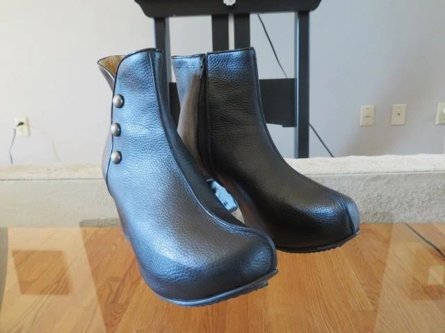 JOHN FLUEVOG Prepare GPS Leather Platform Black Boots Shoes 12 eBay