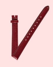 Ecclissi 12mm x 10mm Burgundy Leather Ladies Strap 22485
