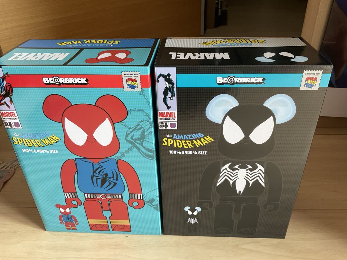 BE@RBRICK SCARLET SPIDER & BLACK COSTUME