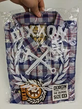 Dixxon Gilmore Flannel Shirt Mens 4XL Green Plaid Long Sleeve Form & Function