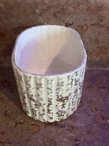 Vintage DECORATO A MANO 24 KT. Ciotola in vetro TIARAWARE ORO - Foto 4 di 5