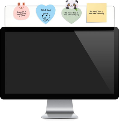2 Pieces Monitor Memo Board Top Mount,18  Monitor Sticky Note Holder,Universal T