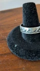 Navajo vintage Men's Ring Wave Design Sterling Silver Size 11