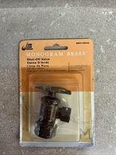 MBX139024 Monogram Brass Shut-off Valve 5/8&rdquo; X 3/8&rdquo;