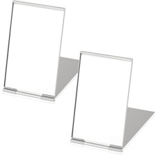 2pcs Small Folding Mirrors for Purse Pocket Mirror Mini Travel Compact Mirror