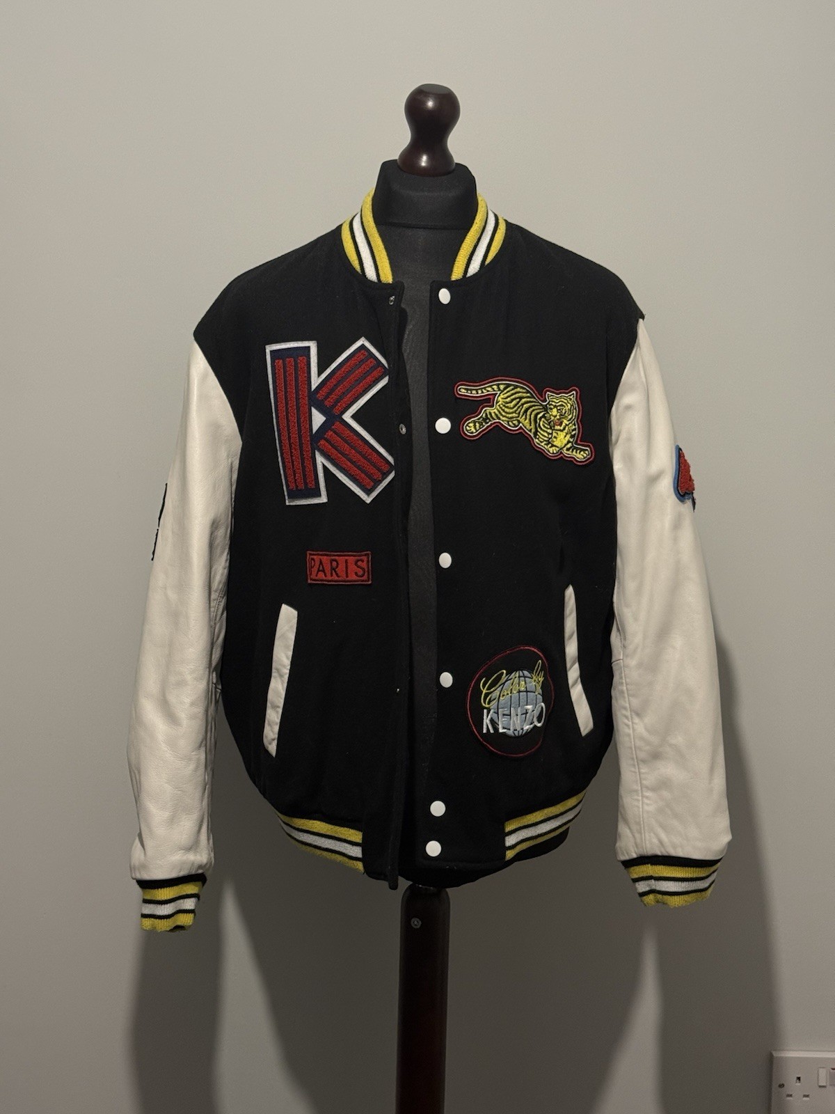 KENZO Men’s Varsity Jacket with Dragon Embroidery - XL