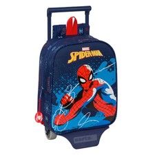 Schulrucksack mit Rädern Spider-Man Neon Mar...