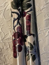 NOS 2 Rolls Vtg Eisenhart Wallpaper Border Florals 12 IN X 5 YD Each Made In USA