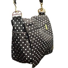 Ju Ju Be  Diaper Bag Brown White Polka Dots C...