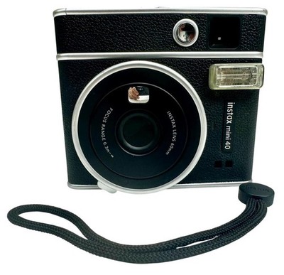 Fujifilm Instax Mini 40 Instant Film Camera 60mm Instax Lens Textured Black