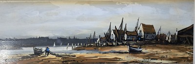 Edward M Elliott signiert Original Ölgemälde Meereslandschaft maritim