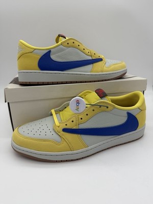 Jordan 1 Low Travis Scott Canary - UK 11,5 US 12,5M 14W - DZ4137-700 - Fast Ship