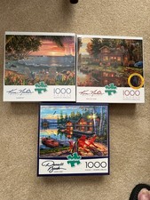 puzzles by Buffalo Games. 3 puzzles inclued.Each has 1000 pc