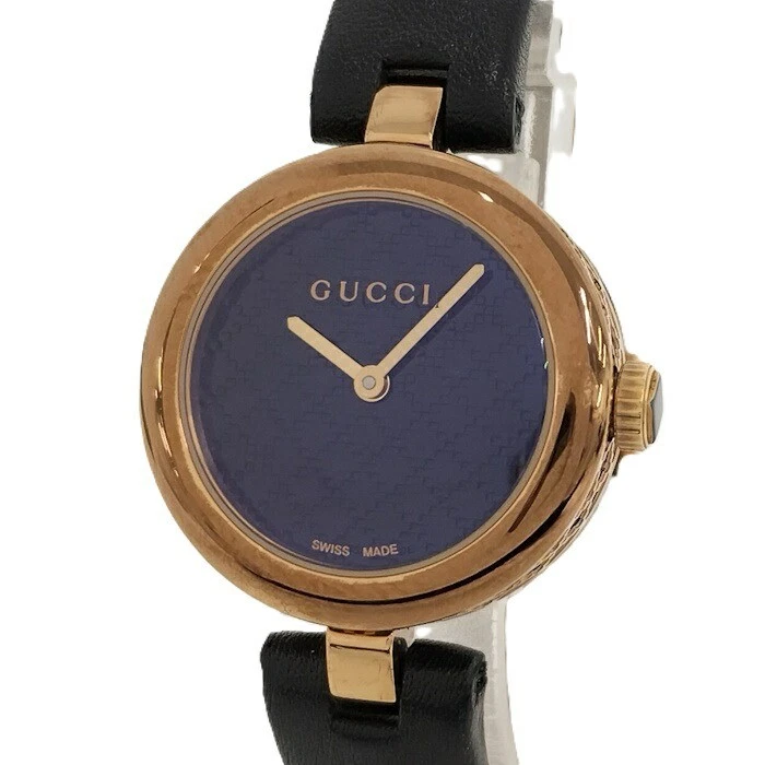 Gucci Diamantissima Qz cadran noir Gp 141,5 d'occasion