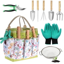 Garden Tool Set Heavy Duty,Sand Soil Compost Sifter 1/4 Inch Mesh,Stainless S...