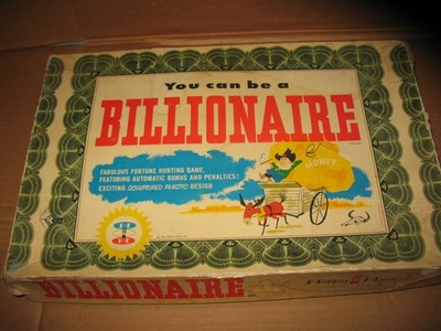 Vtg 1956 You Can Be A Billionaire Board Game  Happy Hour Inc. St. Paul Minnesota