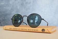 Vintage 1980s 90s Semi Round Sunglasses New Old Stock Hipster Academia Preppy