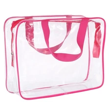  4 Pcs Kids Toy Organizer Clear Storage Bags- Carrying Case for Toys