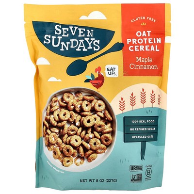 Oat Protein Cereal, Maple Cinnamon, 8 oz (227 g)