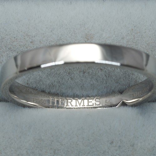 Auth HERMES Ring Ever Kelly EU54 950 Platinum - Picture 3 of 4