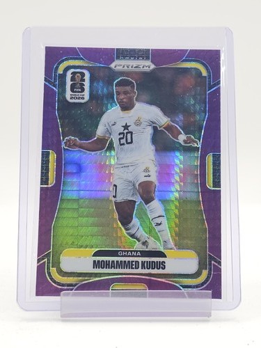 MOHAMMED KUDUS 2026-27 PANINI PRIZM FIFA WORLD CUP PURPLE HYPER /299 Q0913