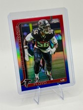 2025 Topps Chrome Leonard Floyd [Red White Blue Refractor] #18 Atlanta Falcons