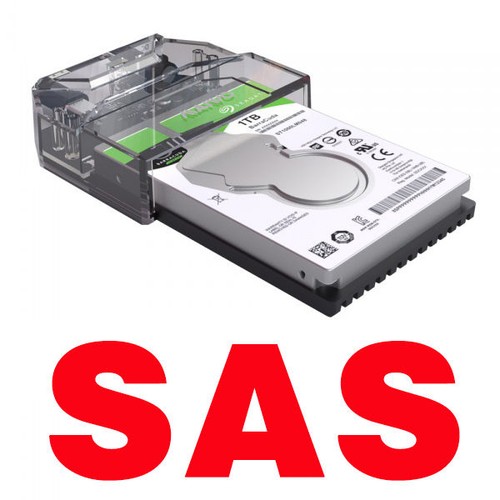 Dock Station Per Disco SAS 2.5 SFF-8482 Collegamento USB3.0 5G Alimentazione 12V - Imagen 2 de 4