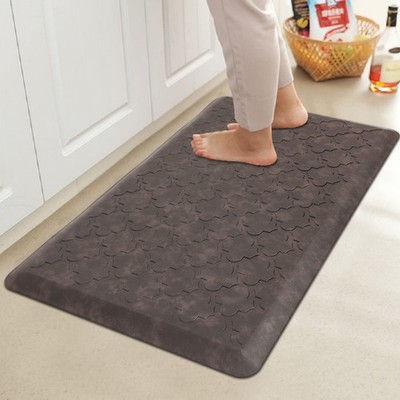 Cushioned Anti Fatigue Kitchen Mat Waterproof Non Slip Floor Rug 17.3x28 In